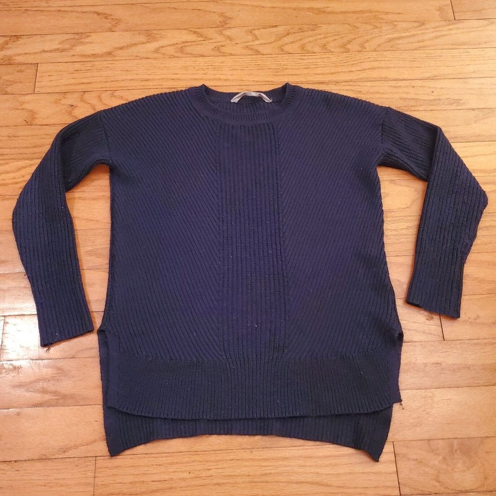 Athleta Sweater Womens XS Blue Long Sleeve Crewneck Fleece Sweatshirt Pullover